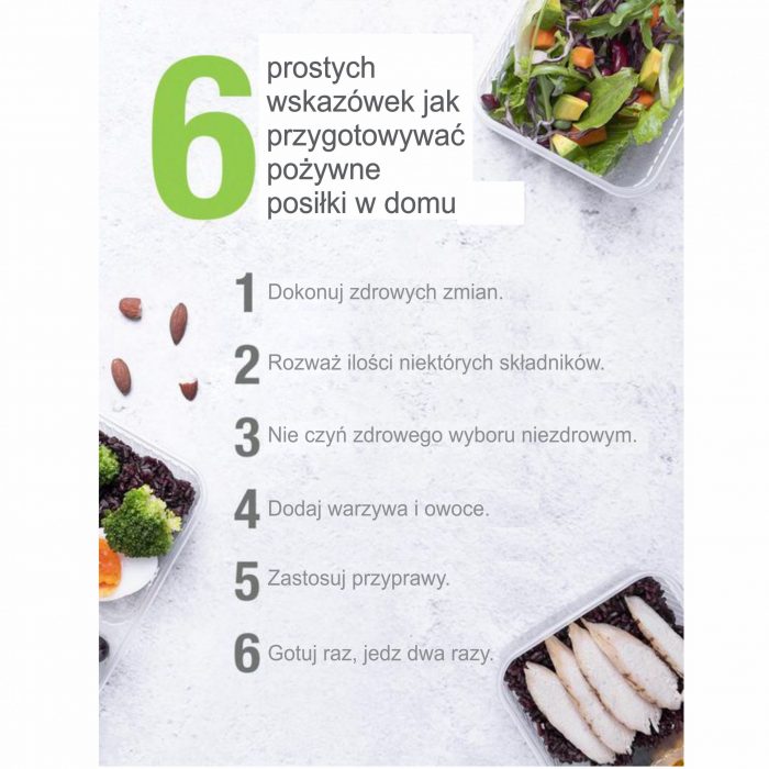 6 prostych wskazówek jak przygotowywać pożywne posiłki w domu